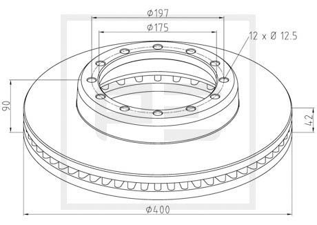 PE AUTOMOTIVE Jarrulevy 256.016-00A